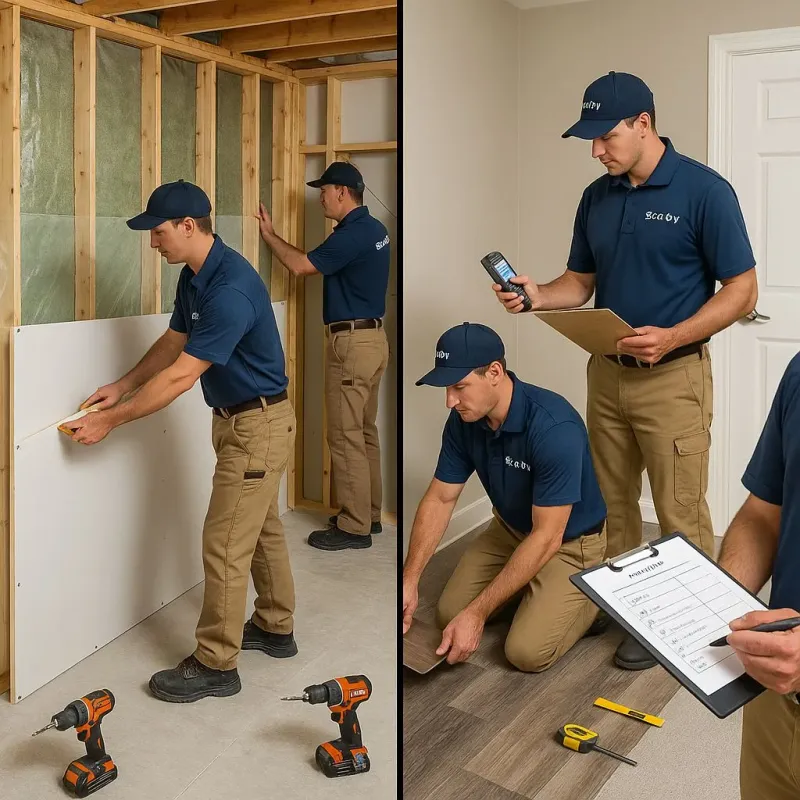 Repairs and Reconstruction process in Morrisonville, NY
